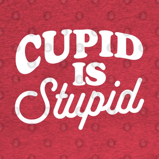 Funny Anti Valentine Cupid Is Stupid II by Sociartist